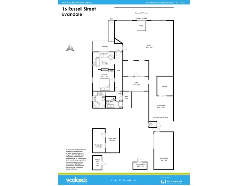16 Russell St, Evandale TAS 7212 Floorplan