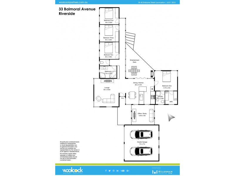 33 Balmoral Ave, Riverside TAS 7250 Floorplan