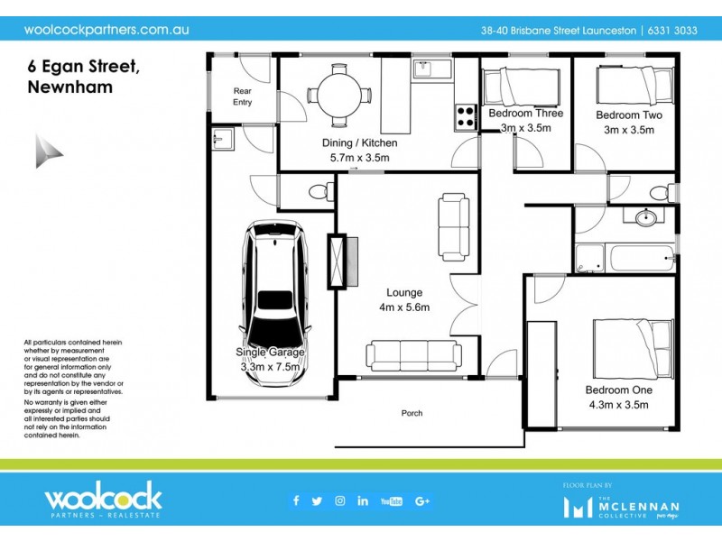 6 Egan St, Newnham TAS 7248 Floorplan
