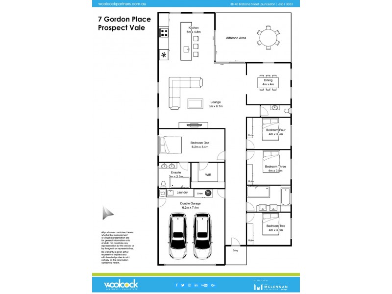 7 Gordon Place, Prospect Vale TAS 7250 Floorplan