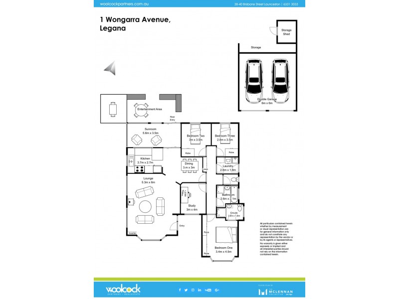 1 Wongarra Ave, Legana TAS 7277 Floorplan