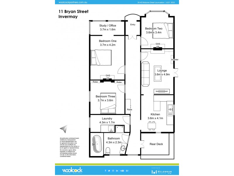 11 Bryan Street, Invermay TAS 7248 Floorplan