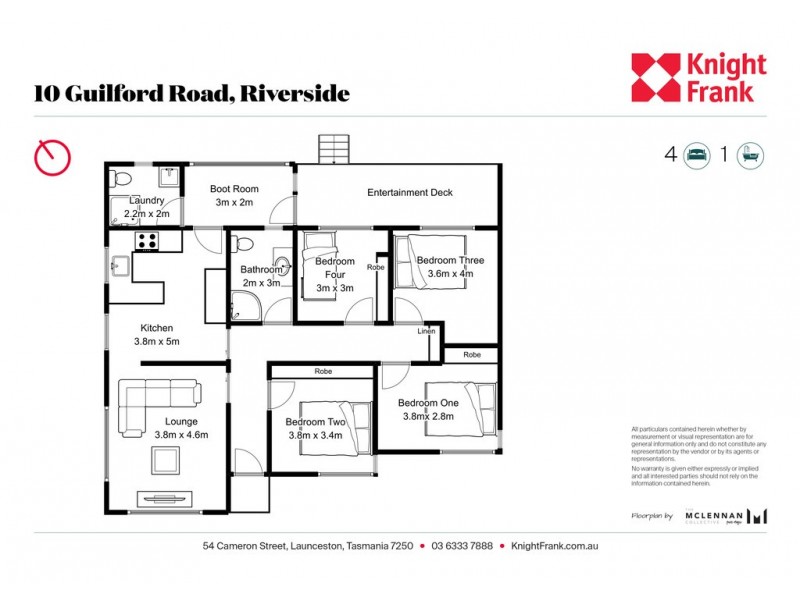 10 Guilford Road, Riverside TAS 7250 Floorplan