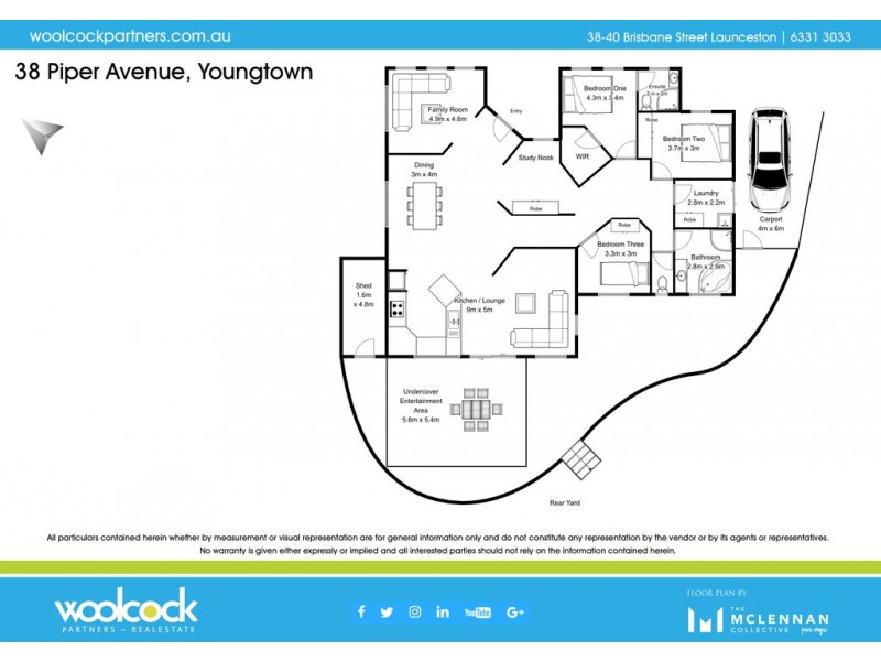 38 Piper Ave, Youngtown TAS 7249 Floorplan