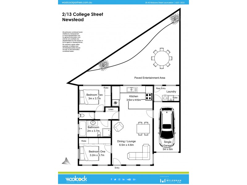 2/13 College St, Newstead TAS 7250 Floorplan