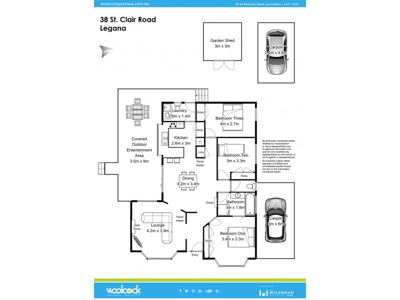 38 St Clair Road, Legana TAS 7277 Floorplan