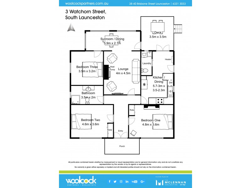 3 Watchorn St, South Launceston TAS 7249 Floorplan