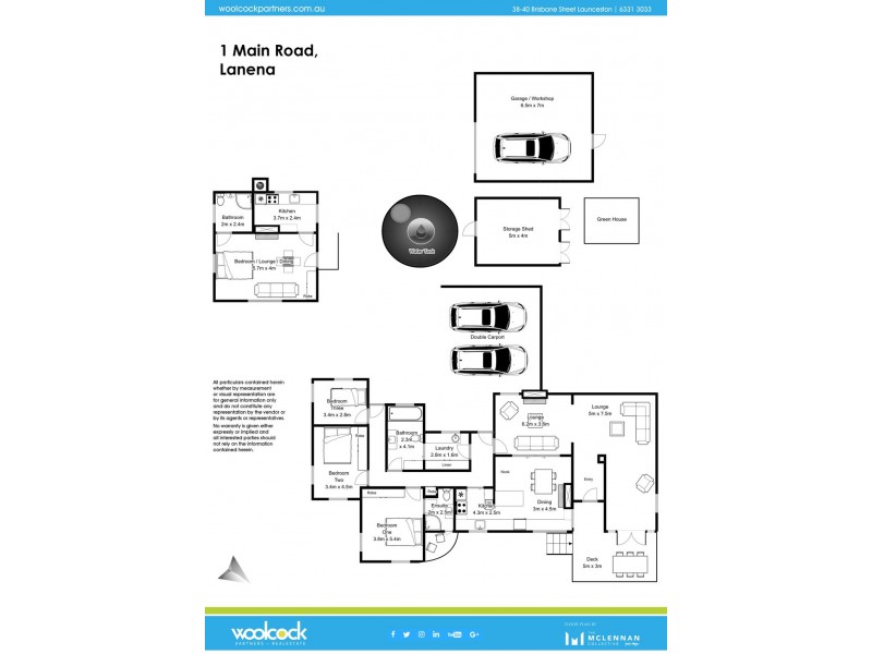 1 Main Road, Lanena TAS 7275 Floorplan