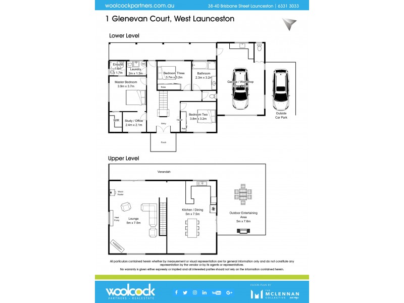 1 Glenevan Crt, West Launceston TAS 7250 Floorplan