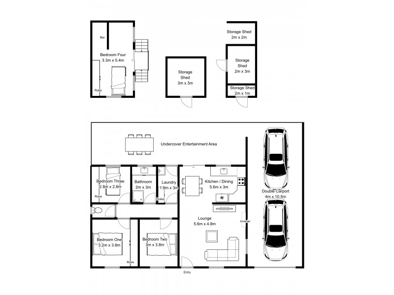44 Stanley St, Summerhill TAS 7250 Floorplan