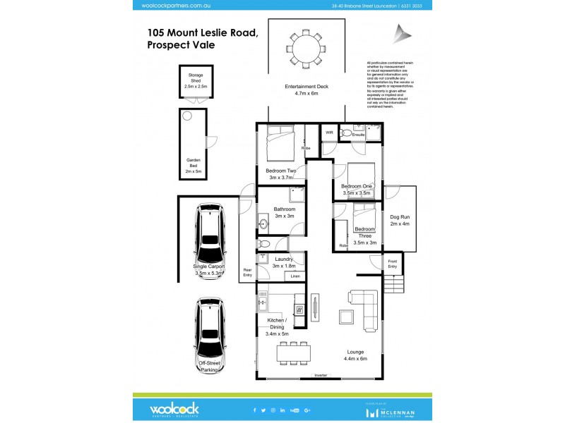 105 Mount Leslie Road, Prospect Vale TAS 7250 Floorplan