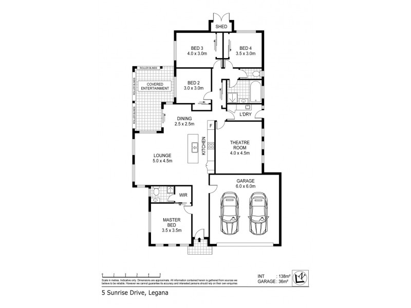 5 Sunrise Drive, Legana TAS 7277 Floorplan