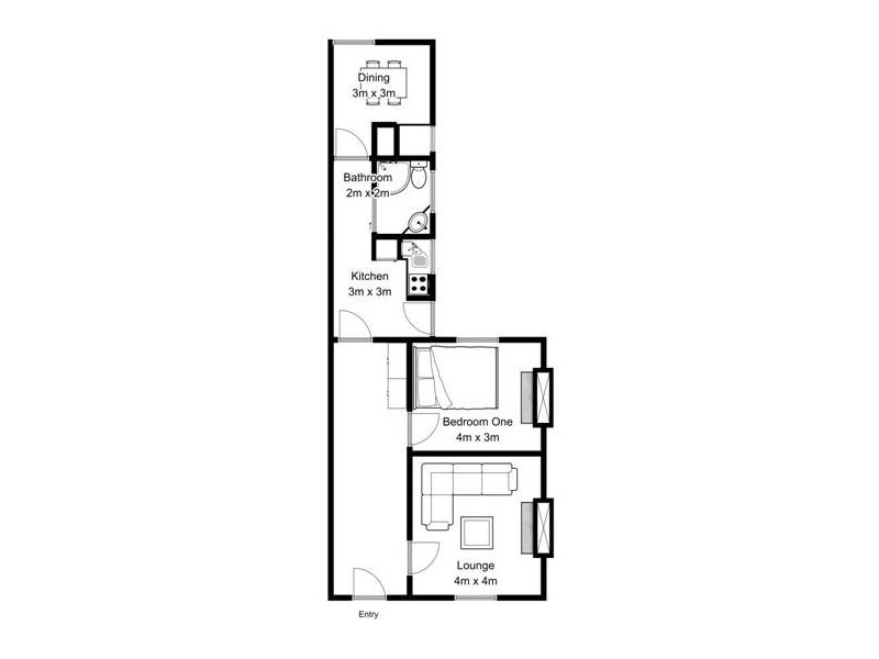 173 A and B Wellington Street, Launceston TAS 7250 Floorplan