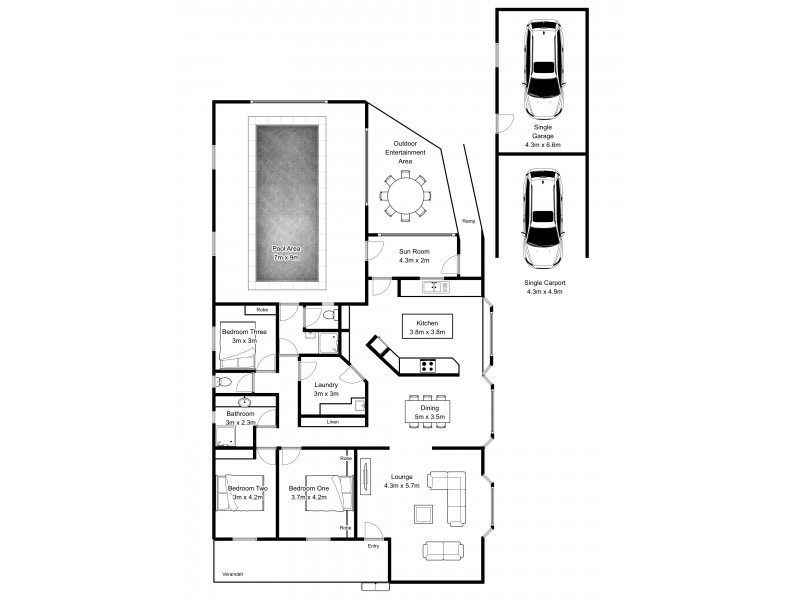 97 Waroona Street, Youngtown TAS 7249 Floorplan