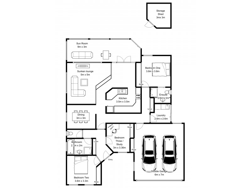 18 Poplar Parade, Youngtown TAS 7249 Floorplan