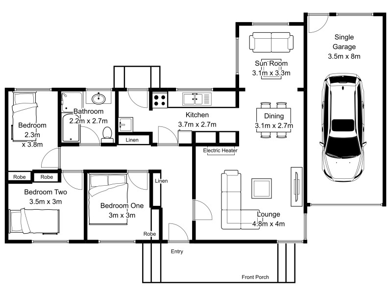 5 Veronica Crescent, Norwood TAS 7250 Floorplan
