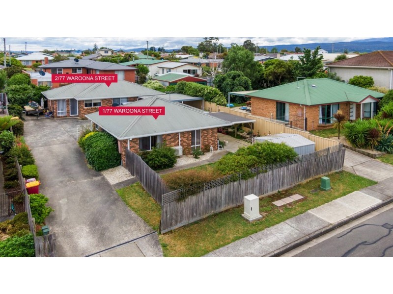 1 and 2/77 Waroona Street, Youngtown TAS 7249