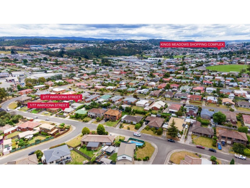 1 and 2/77 Waroona Street, Youngtown TAS 7249