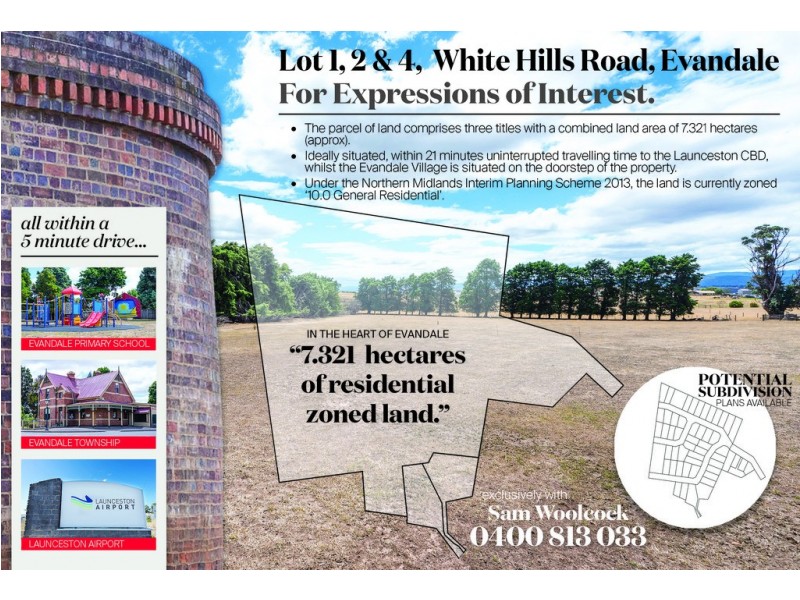 Lot 1 and 4 White Hills Road, Evandale TAS 7212