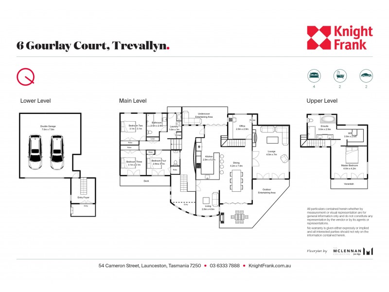 6 Gourlay Court, Trevallyn TAS 7250 Floorplan