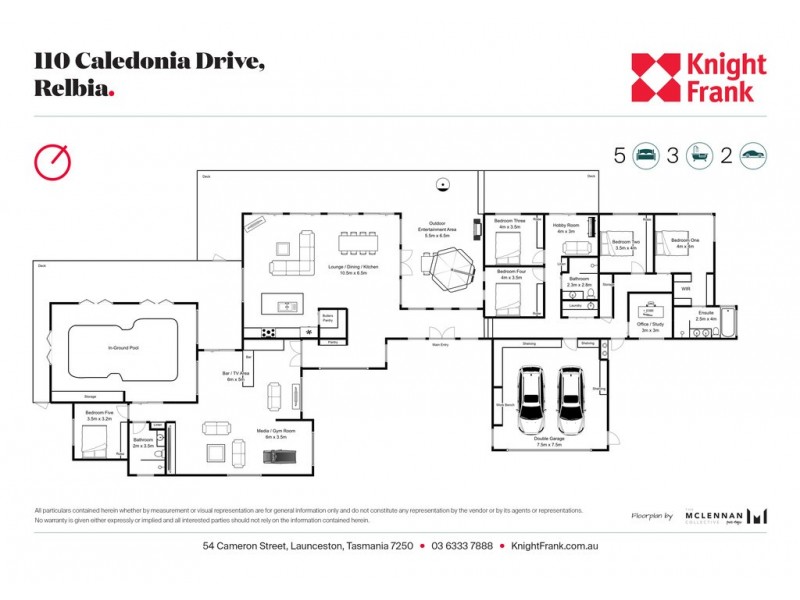 110 Caledonia Drive, Relbia TAS 7258 Floorplan