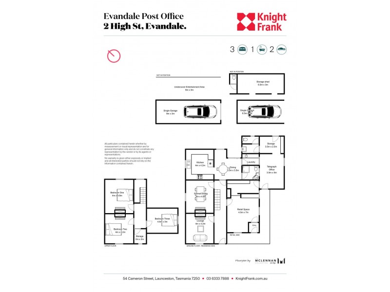 2 High Street, Evandale TAS 7212 Floorplan