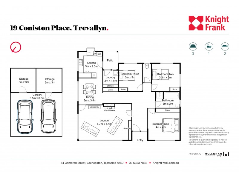19 Coniston Place, Trevallyn TAS 7250 Floorplan