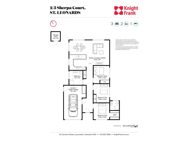 2/5 Sherpa Crt, St Leonards TAS 7250 Floorplan