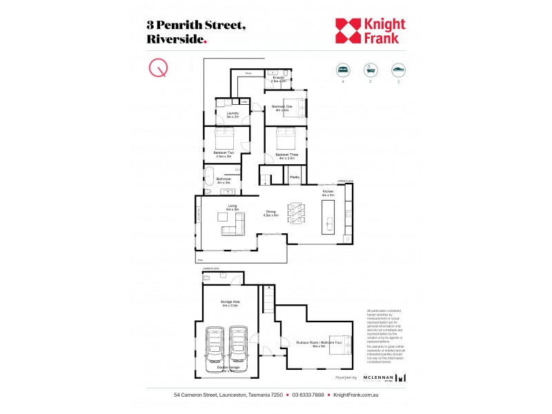 3 Penrith Street, Riverside TAS 7250 Floorplan