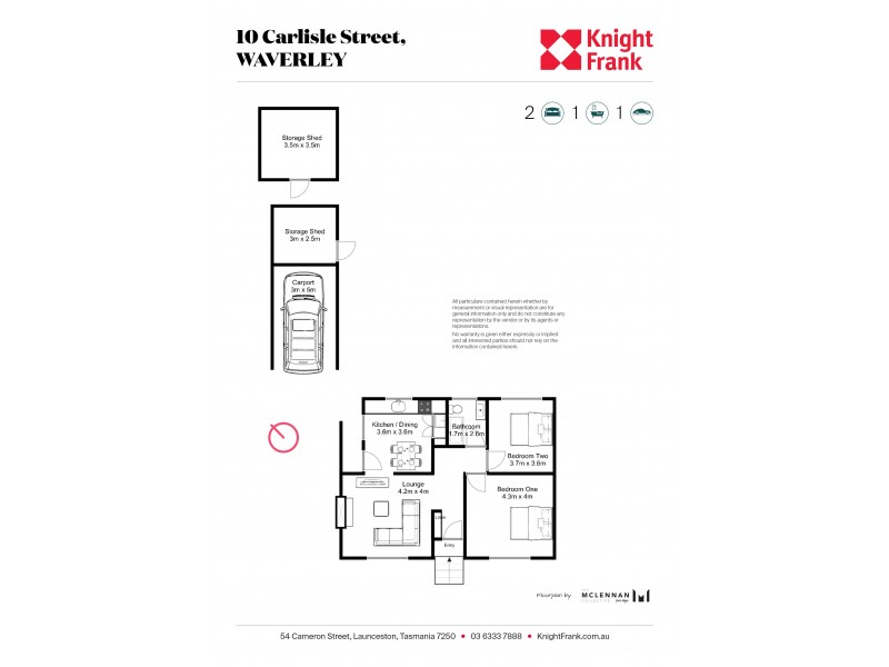 10 Carlisle Street, Waverley TAS 7250 Floorplan