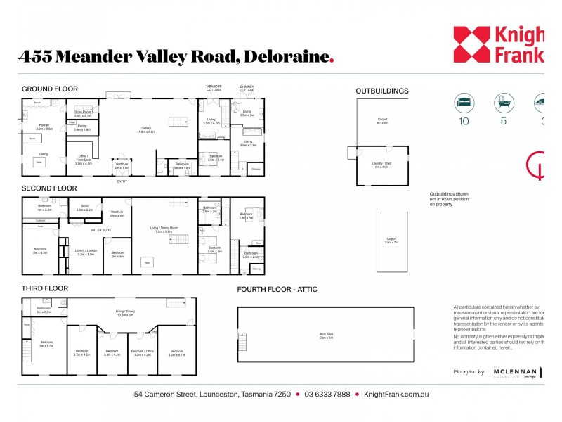 4455 Meander Valley Rd “Bowerbank Mill”, Deloraine TAS 7304 Floorplan