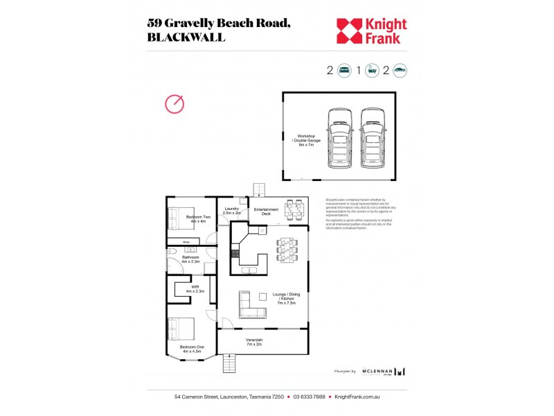 59 Gravelly Beach Road, Blackwall TAS 7275 Floorplan