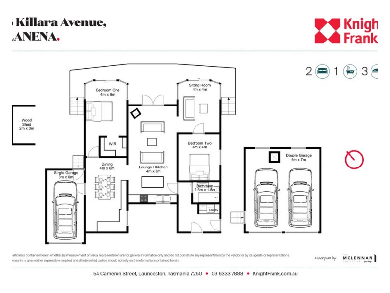 8 Killara Avenue, Lanena TAS 7275 Floorplan