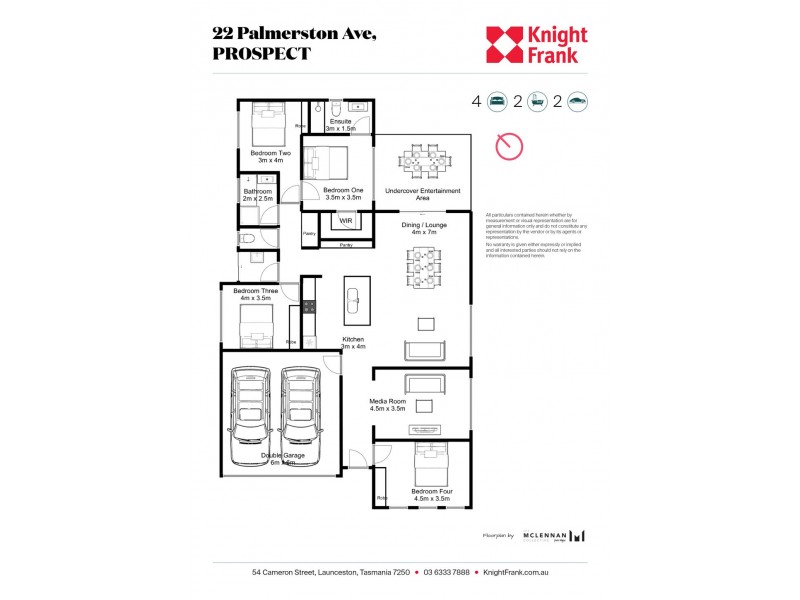 22 Palmerston Avenue, Prospect TAS 7250 Floorplan