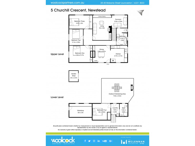 5 Churchill Crescent, Newstead TAS 7250 Floorplan