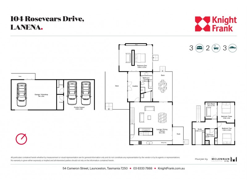 104 Rosevears Drive, Lanena TAS 7275 Floorplan