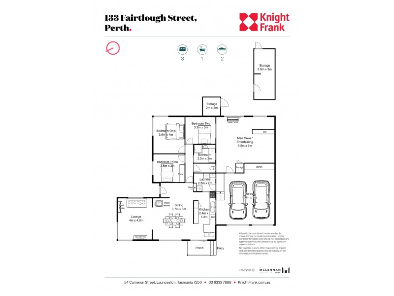 133 Fairtlough Street, Perth TAS 7300 Floorplan