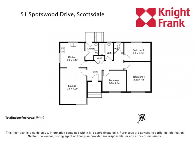 51 Spotswood Drive, Scottsdale TAS 7260 Floorplan