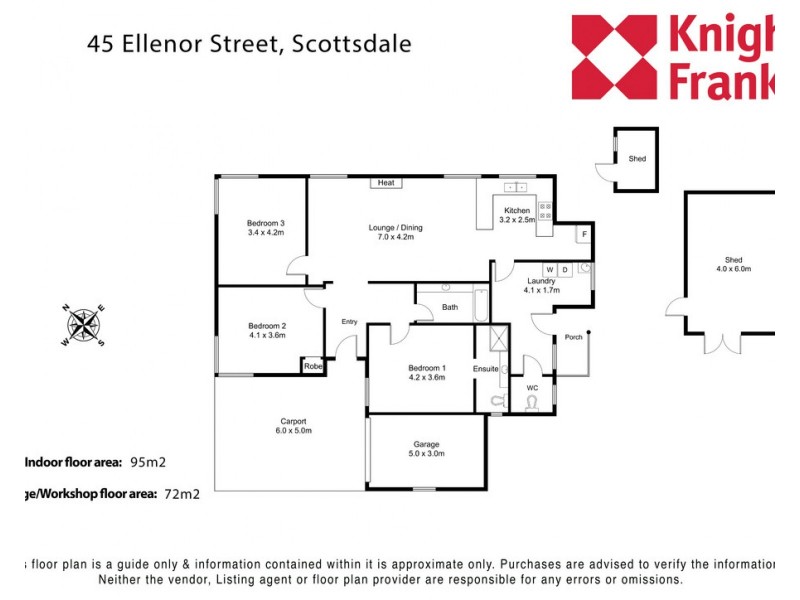 45 Ellenor Street, Scottsdale TAS 7260 Floorplan