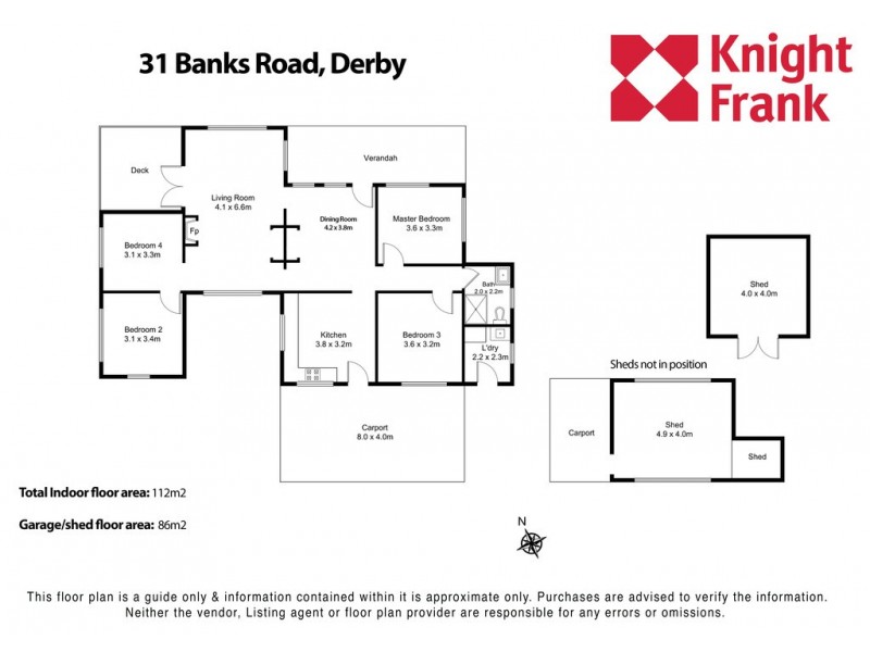 31 Banks Road, Derby TAS 7264 Floorplan