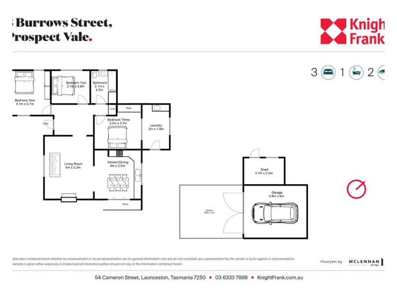 3 Burrows Street, Prospect Vale TAS 7250 Floorplan
