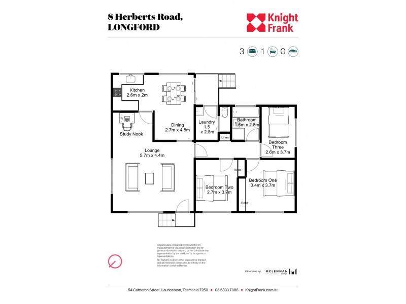 8 Herberts Road, Longford TAS 7301 Floorplan