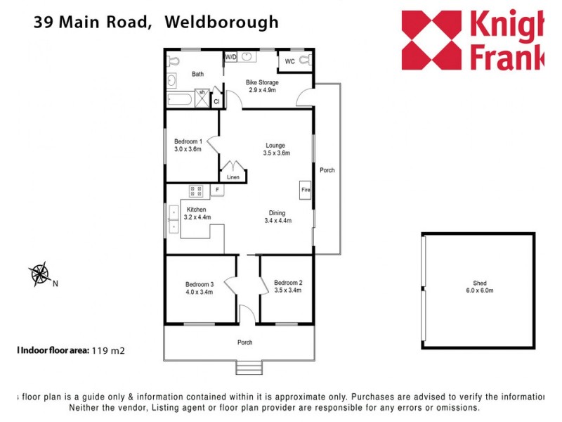 39 Main Road, Weldborough TAS 7264 Floorplan