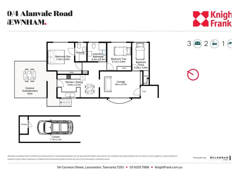 10/4 Alanvale Rd, Newnham TAS 7248 Floorplan