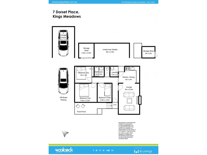 7 Dorset Place, Kings Meadows TAS 7249 Floorplan