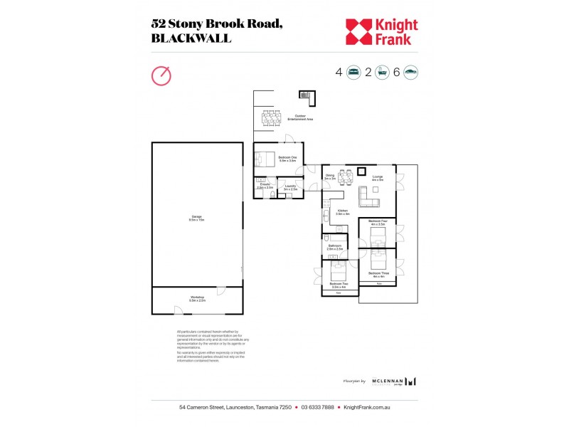 52 Stony Brook Road, Blackwall TAS 7275 Floorplan