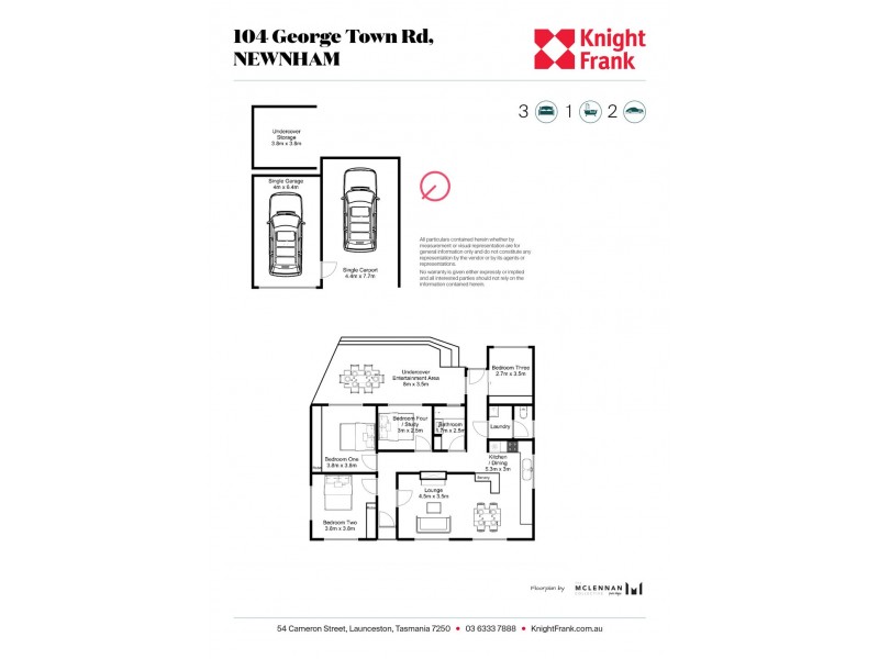 104 George Town Road, Newnham TAS 7248 Floorplan