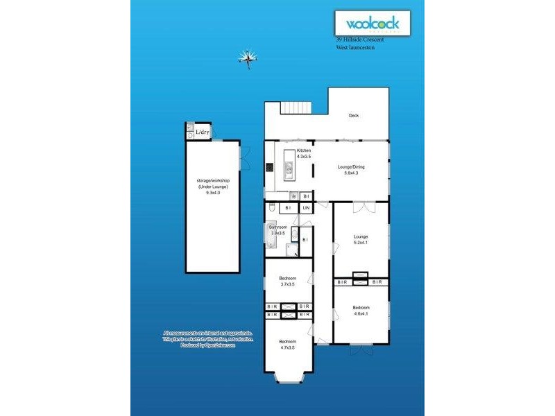 39 Hillside Cres, West Launceston TAS 7250 Floorplan