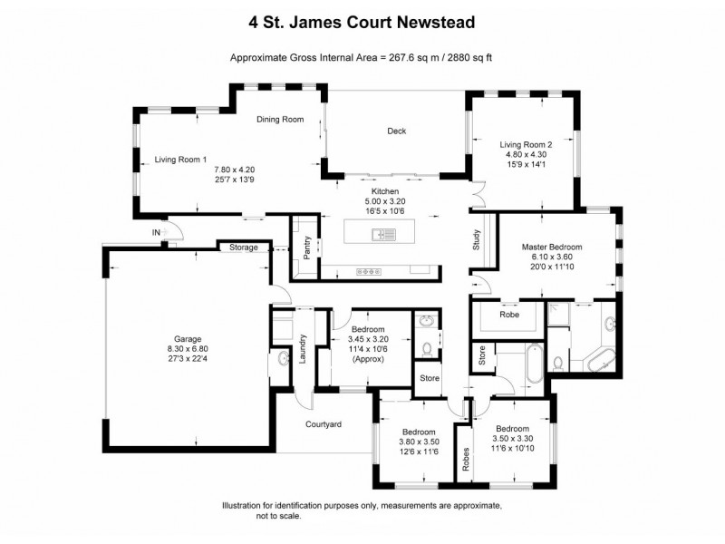 4 St James Close, Newstead TAS 7250 Floorplan