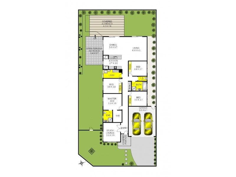 8 Amber Avenue, Curlewis VIC 3222 Floorplan